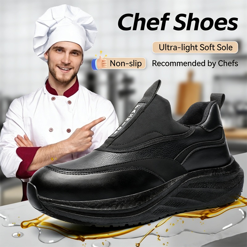 Leather Shoe Polish - Męskie skórzane buty na platformie, wodoodporne,