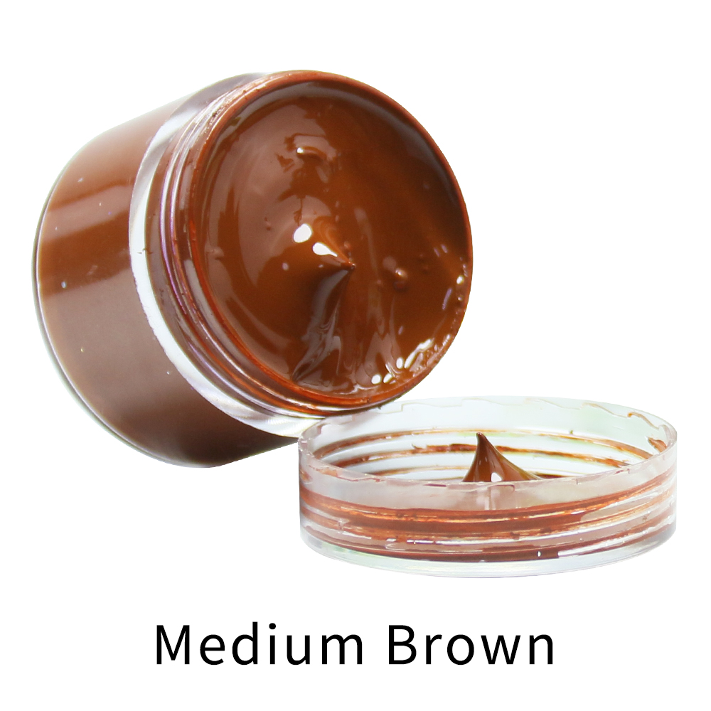 Leather Shoe Polish - Średni brązowy skórzany barwnik farba tłusta