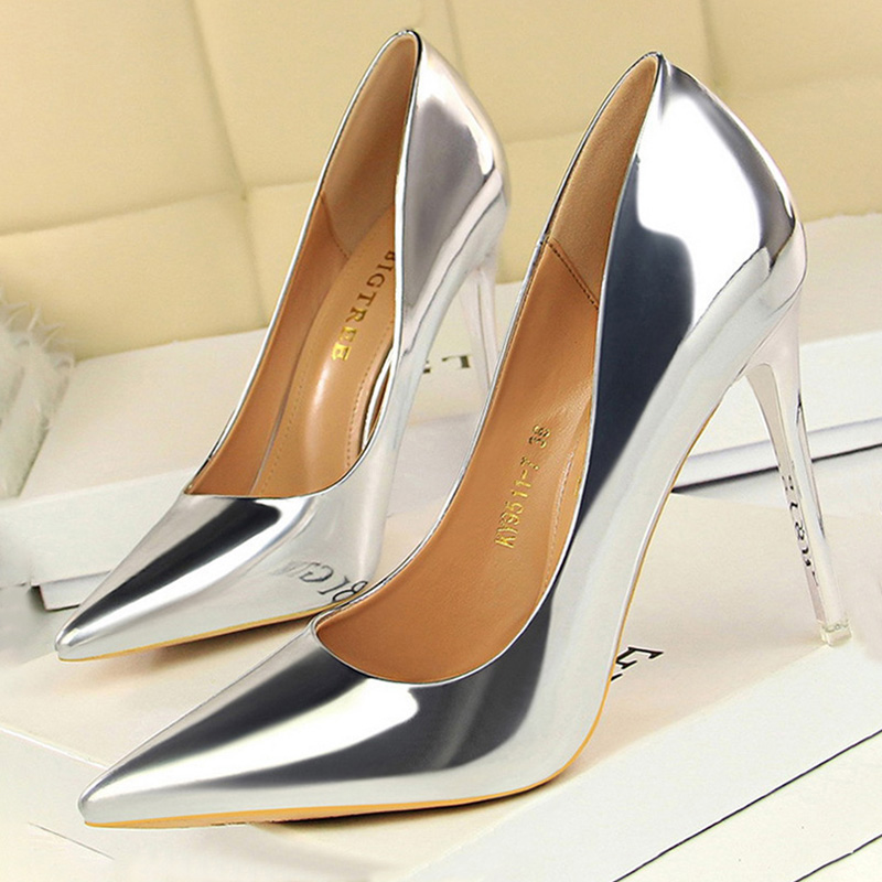 Shoe Tree - BIGTREE Shoes Woman Pumps Patent Leather