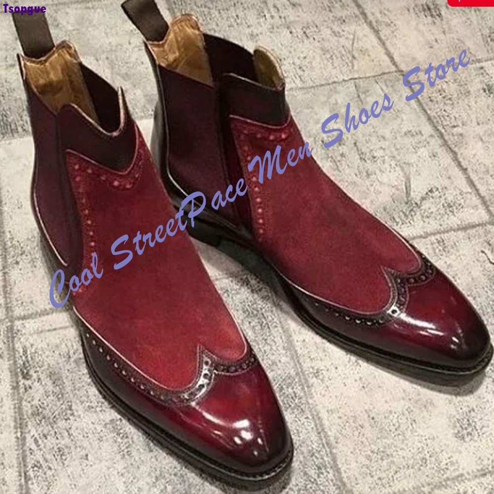 Męskie vintage czerwono-białe  – Leather Shoe Polish recenzja i cena