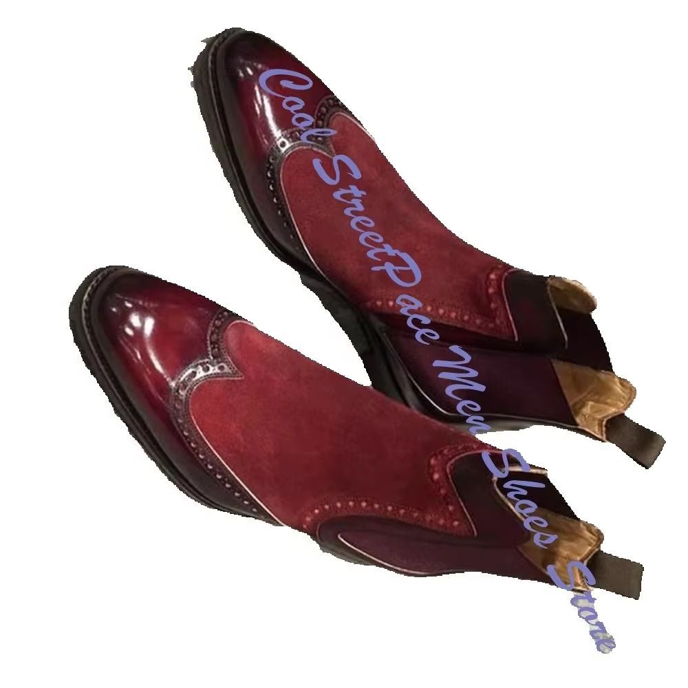 Męskie vintage czerwono-białe  – Leather Shoe Polish recenzja i cena