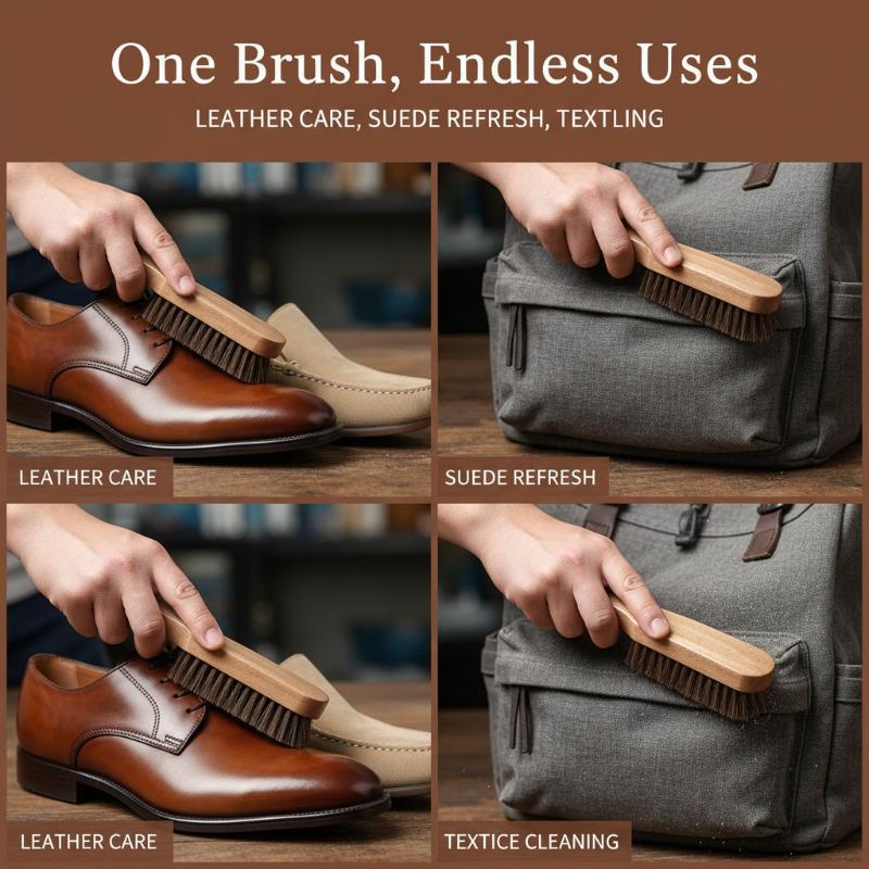 1 szt. Drewniana szczotka do b – Leather Shoe Polish recenzja i cena